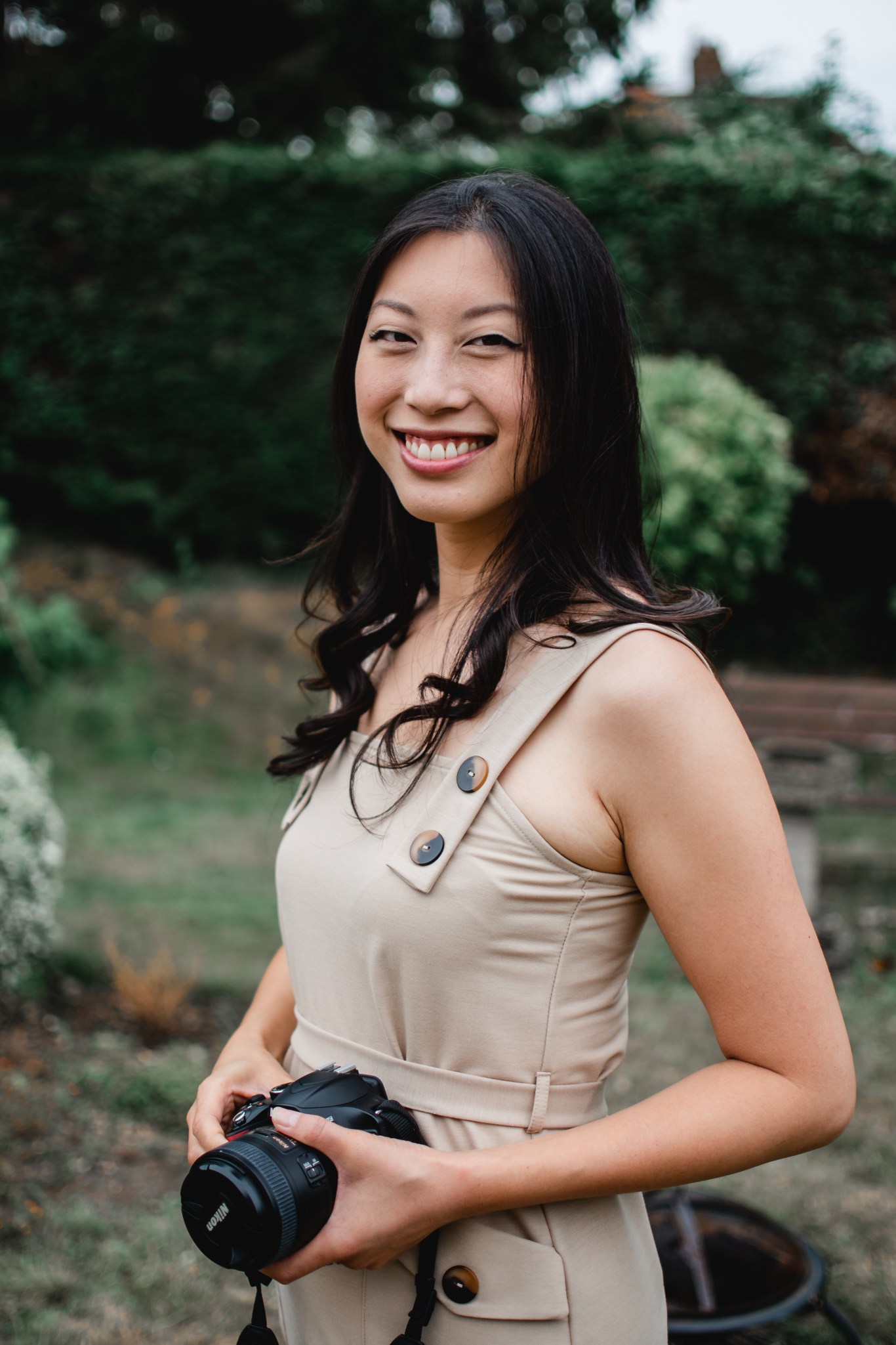 Lillian Sediles, photographer, in natural light